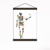 Tropical Plants Skeleton Print
