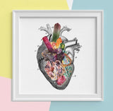 Shiny Heart Print