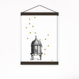 Bee hive Print