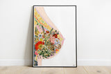 Colourful Breast print