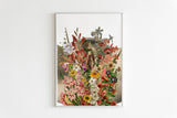 Flowery Vulva Feminist Wall Art