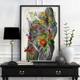 We are Wild, Torso of a woman full of flowers