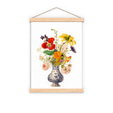 Naturalistic Floral Bouquet with insects