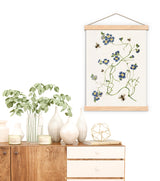 Bees with Blue wild flowers