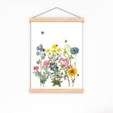Spring Celebration with wild flowers and Bees