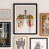 Wall art Flowery Lungs Print - Breathe art - Doctor gift - Science student gift - stop smoking encouraging art - Anatomy Print - SKA062PA3