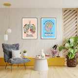 Peace of mind  Flowery Brain Poster