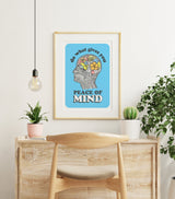 Peace of mind  Flowery Brain Poster
