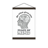 Peace of mind  Flowery Brain Wall Art