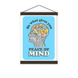 Peace of mind  Flowery Brain Poster