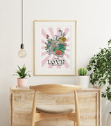 Wall Art Floral Heart