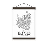 Flowery Heart Wall Art