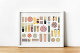 Science is Beautiful, Bacteria and Tubes Collection, Science Art, Science student gift, microbiology, biology art, science gift, SKA305