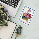 Flowers seeds vintage signs- Greeting card - Botanical vintage - Set of 6 - Floral Greeting Cards - French flower Cards - PSC033
