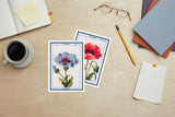Flowers seeds vintage signs- Greeting card - Botanical vintage - Set of 6 - Floral Greeting Cards - French flower Cards - PSC033