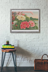 Oriental Peony Flowers Poster