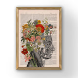 Flowery Hair Print