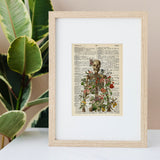 Human Skeleton Full of nature Print