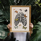 Butterflies in rib cage