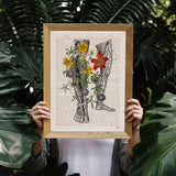 Flowers on my Legs Print