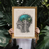 Cosmic Brain Print