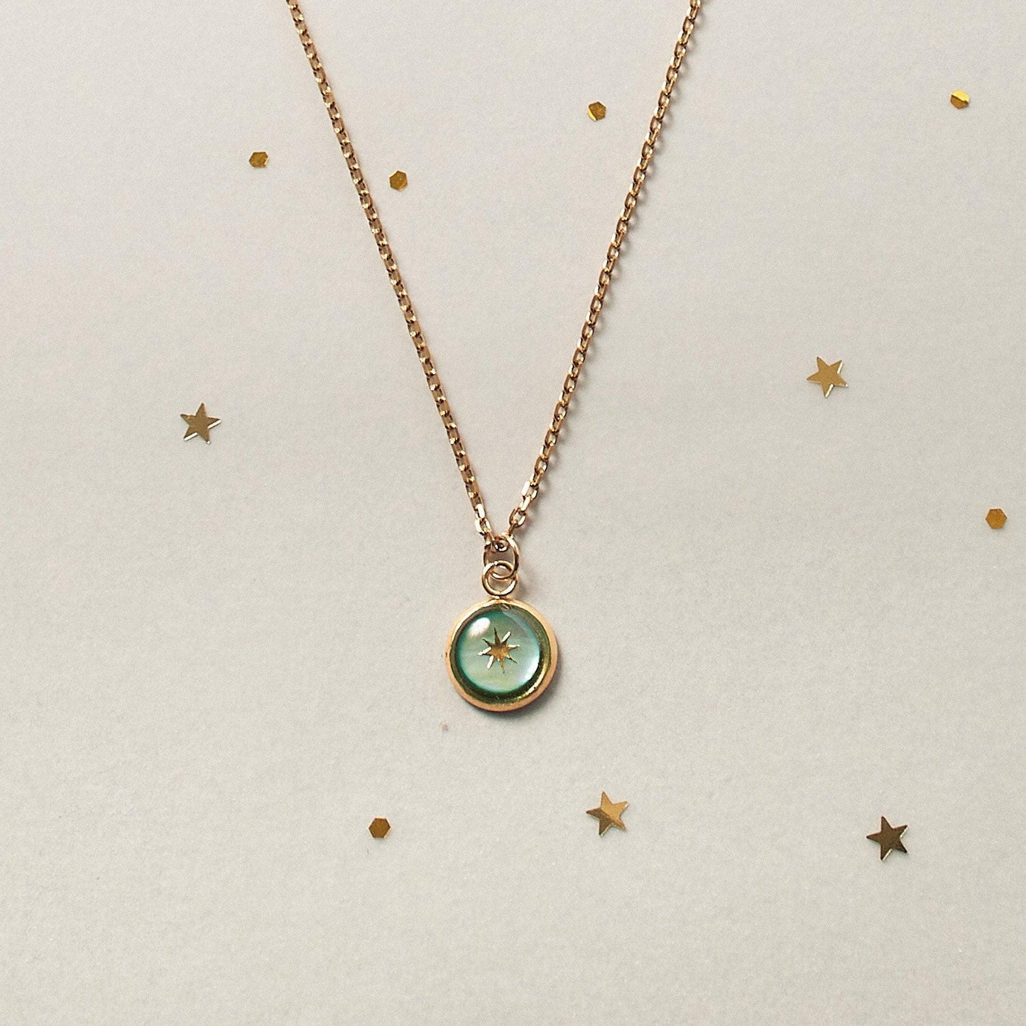 Custom Celestial & Initial Charm Necklace