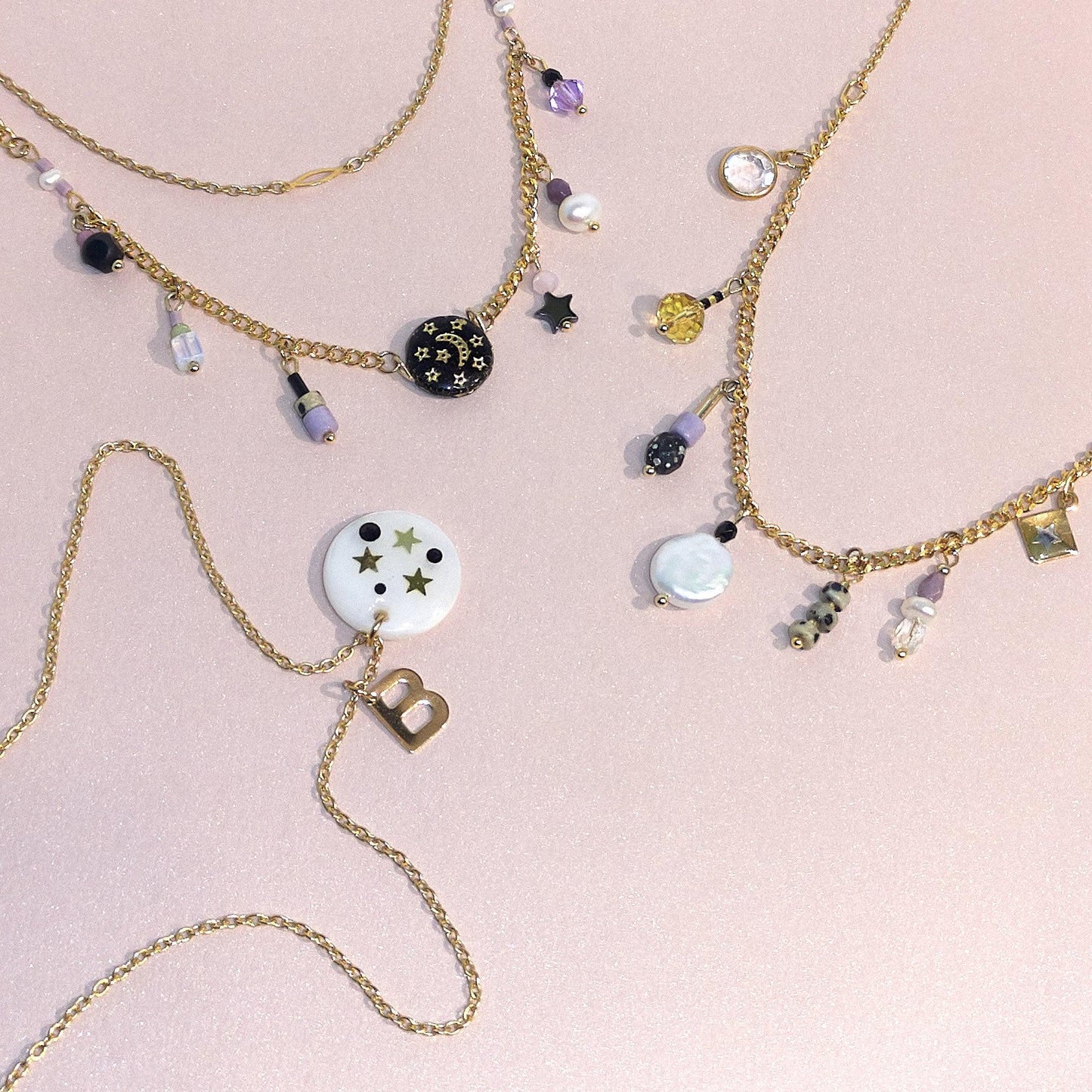 Handcrafted Beaded Charms Necklace