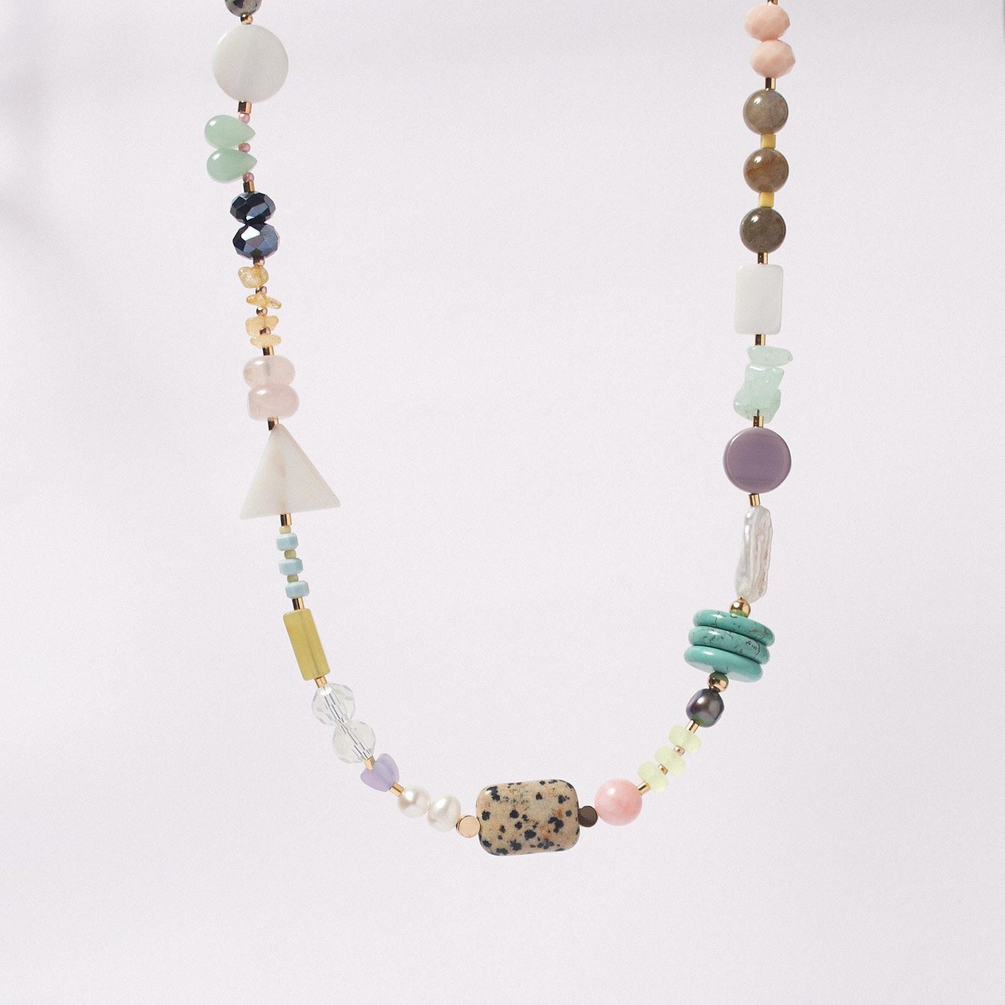Chunky Pastel Gemstone Necklace