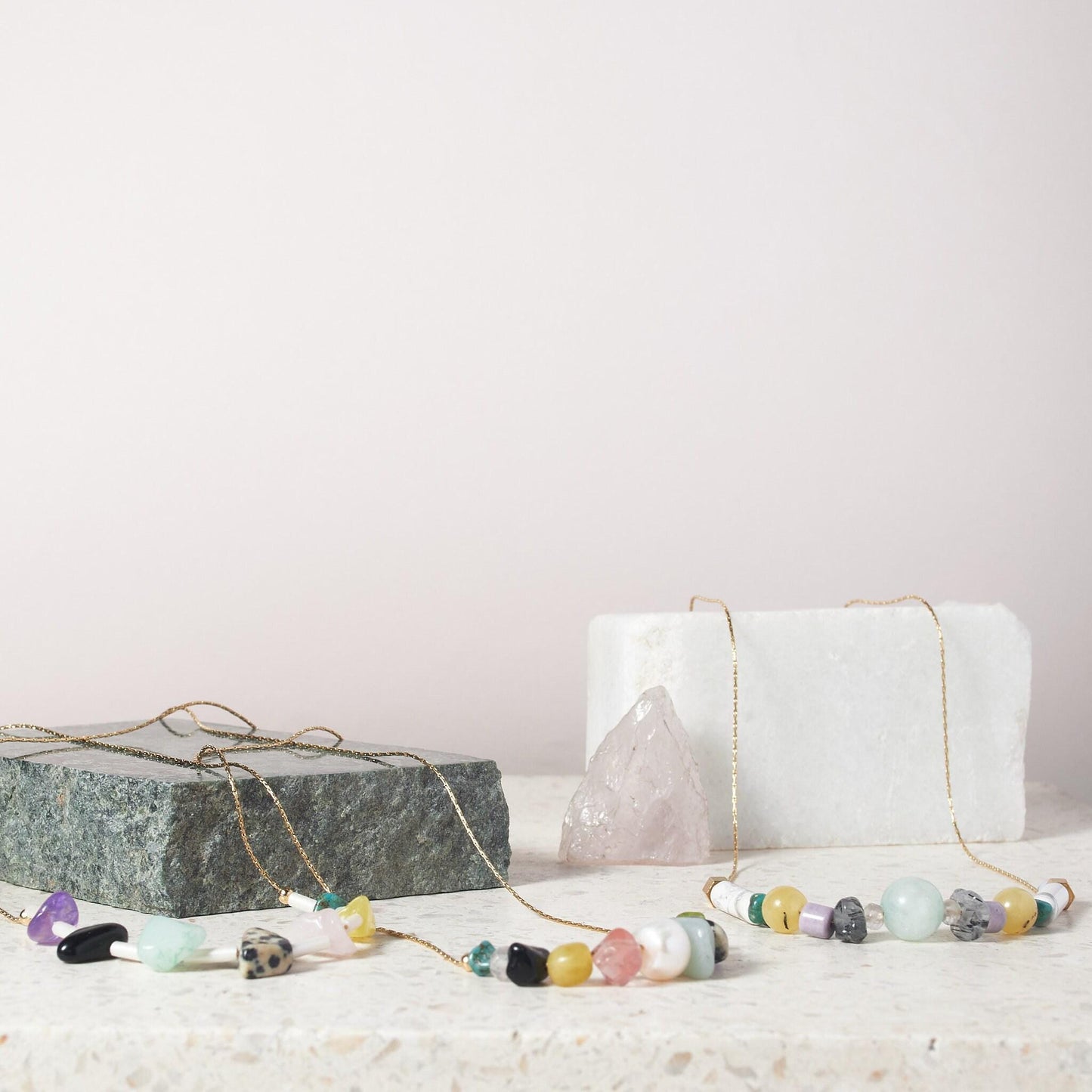 Tubbie Gemstone Necklace – Marble Collection