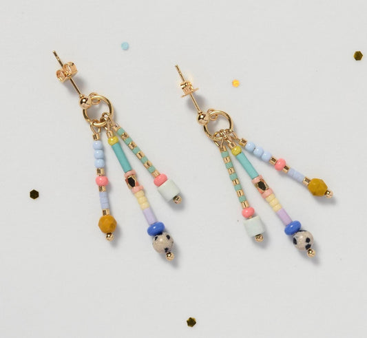 Colorful Heart Earrings