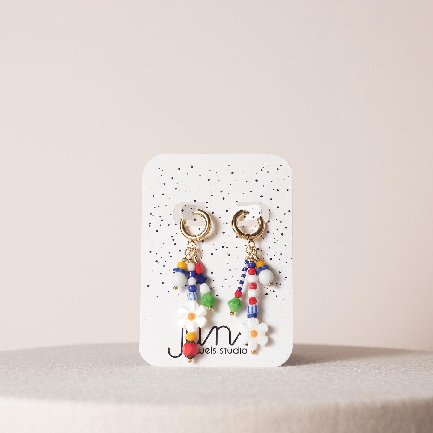 Mismatched Colorful Statement Hoops