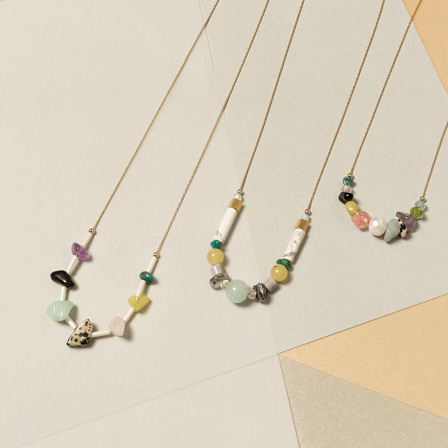 Tubbie Gemstone Necklace – Marble Collection