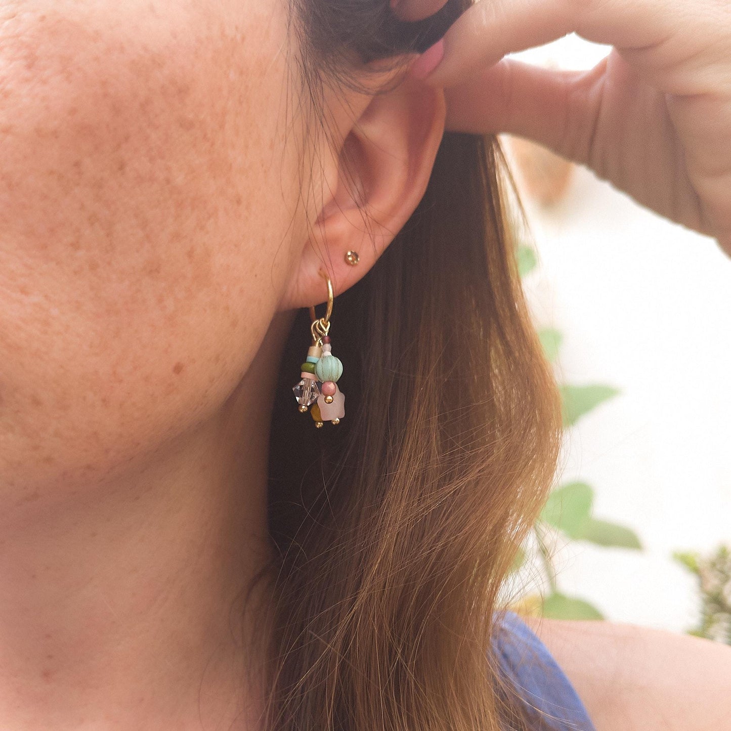 Tiny Star Dangle Earrings – 18K Gold Plated