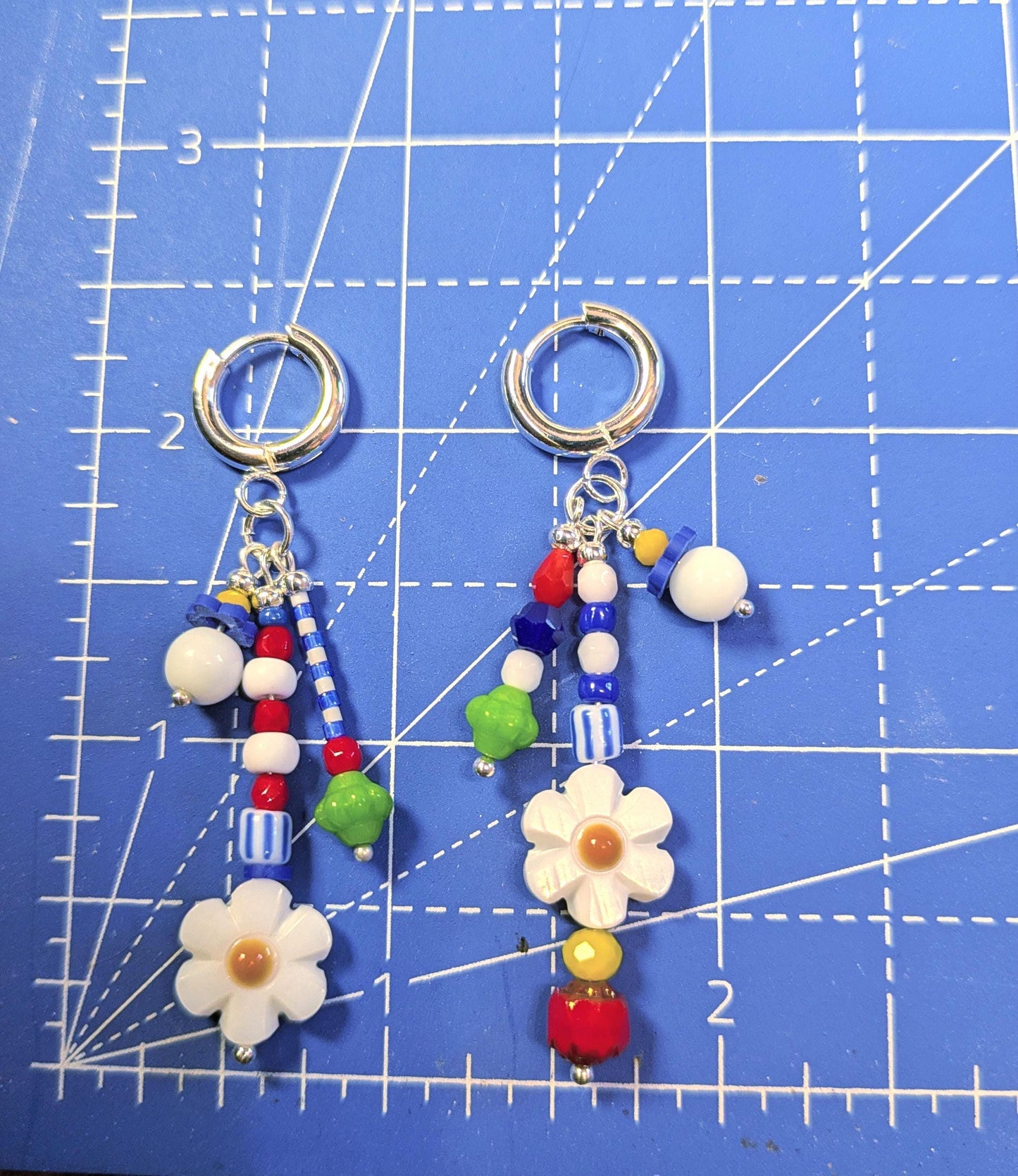 Mismatched Colorful Statement Hoops
