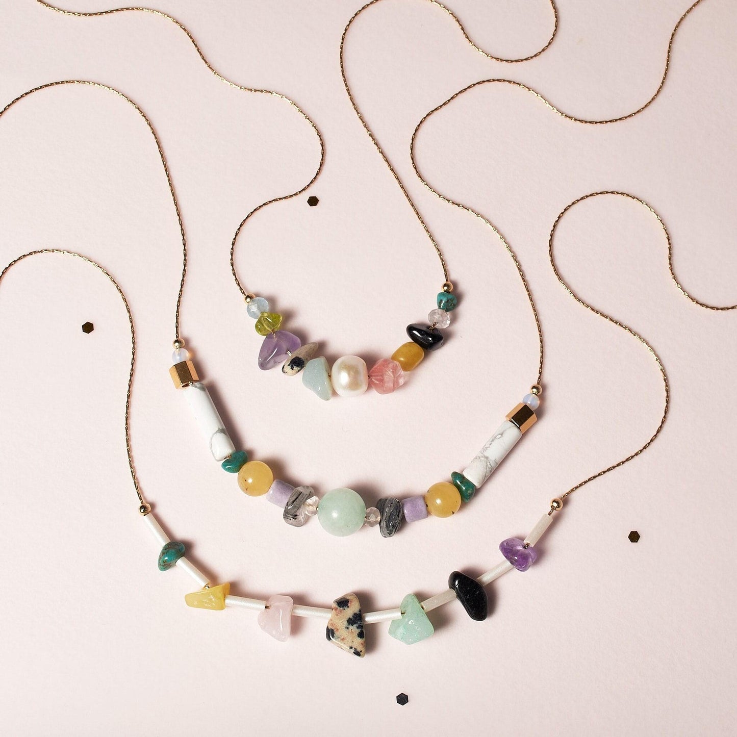 Handcrafted Pebbles Necklace