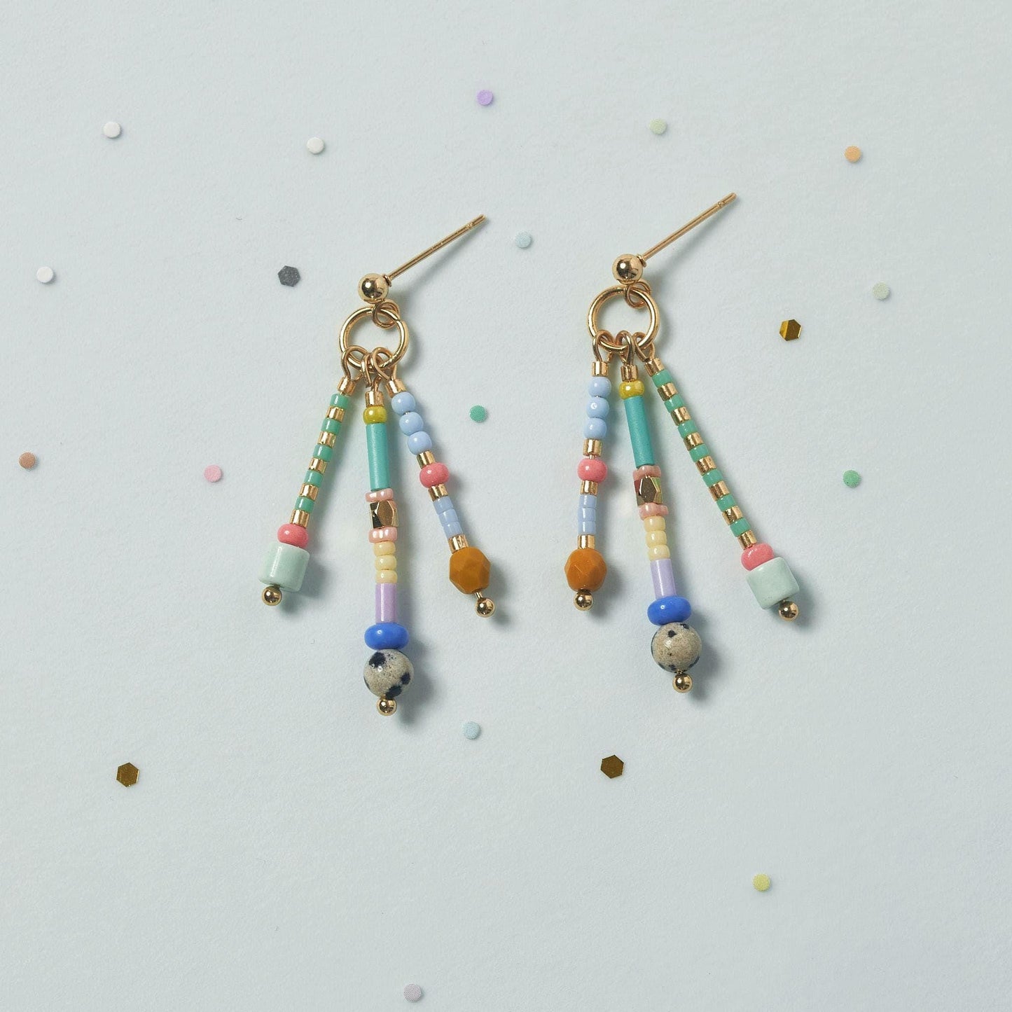 Colorful Heart Earrings