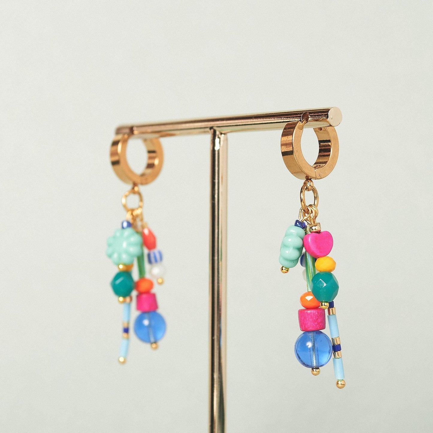 Bright Colors Tiny Huggie Hoops