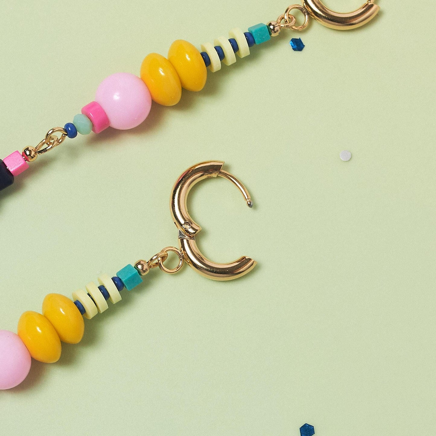 Beaded Statement Dangle Earrings