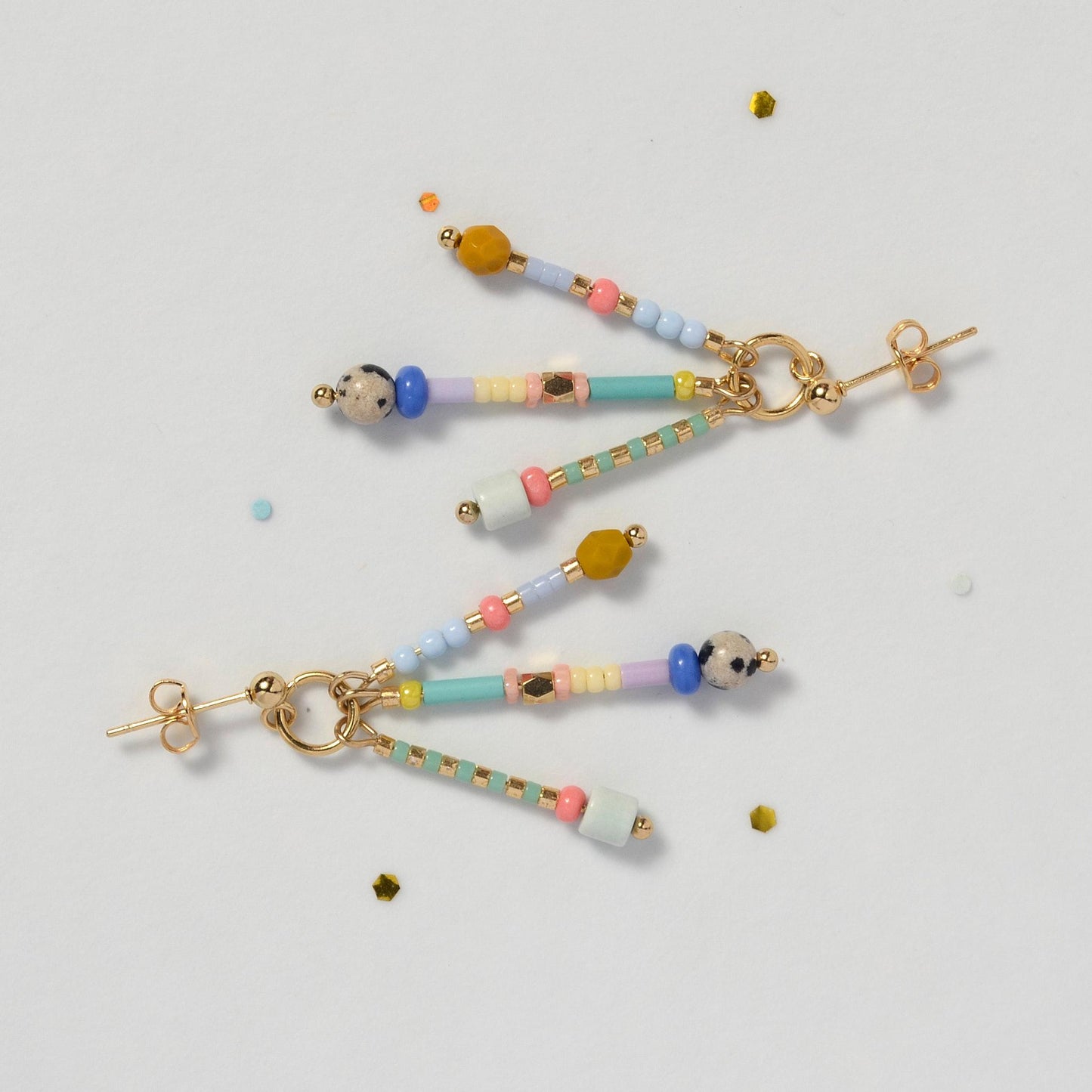 Colorful Heart Earrings