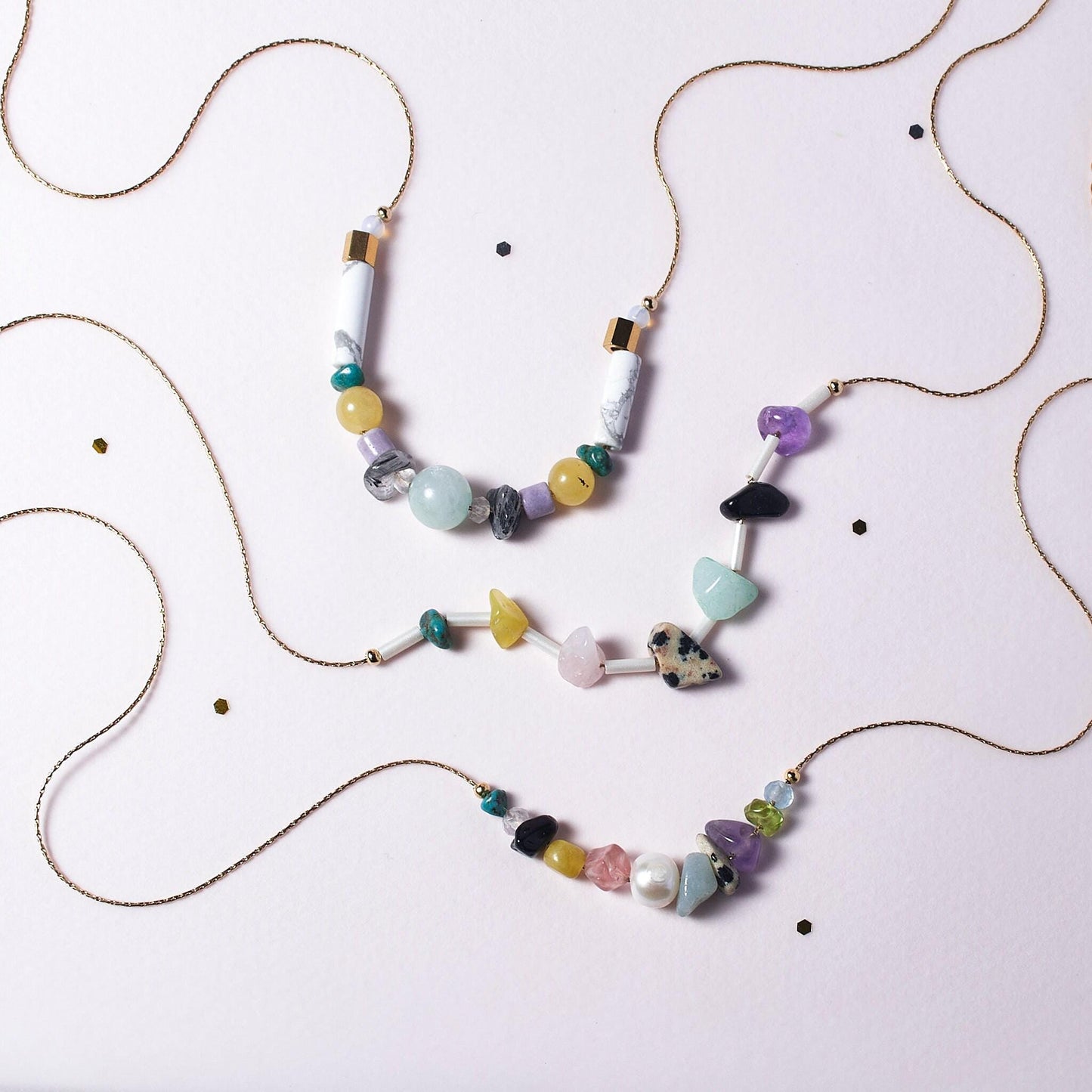 Tubbie Gemstone Necklace – Marble Collection