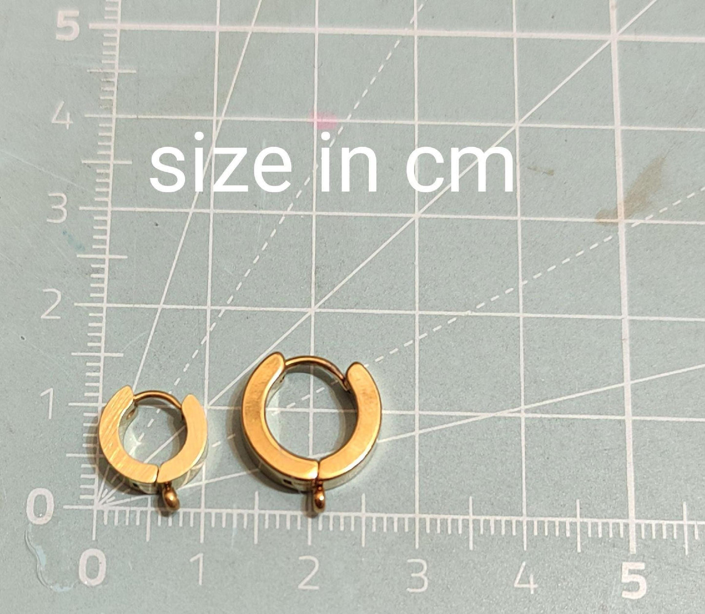 Tiny Floral Drop Huggie Hoops
