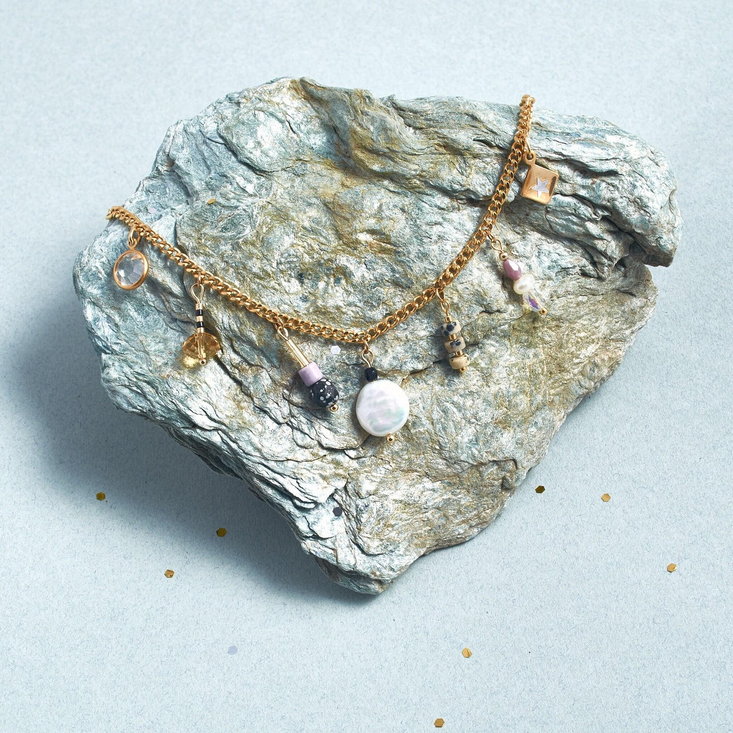 Handcrafted Beaded Charms Necklace
