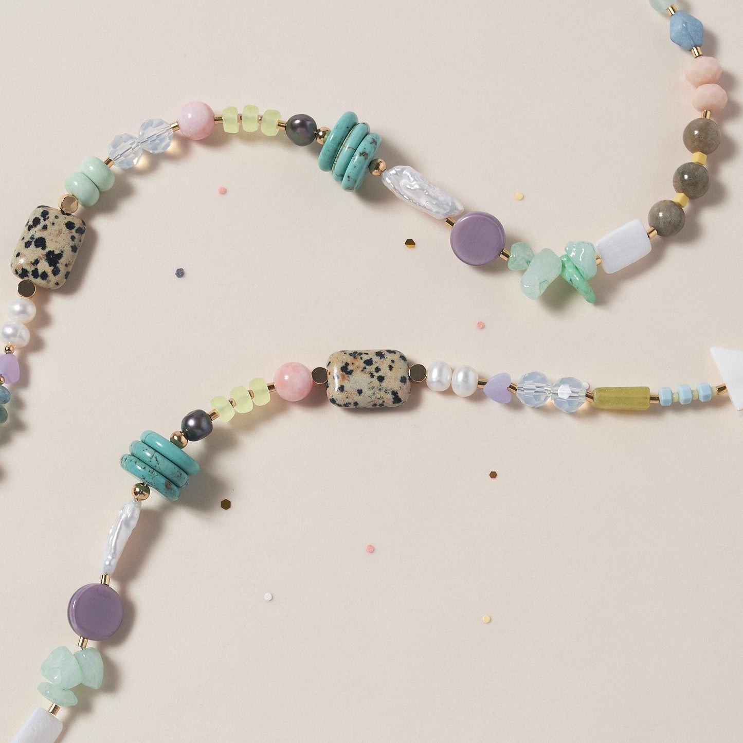 Chunky Pastel Gemstone Necklace