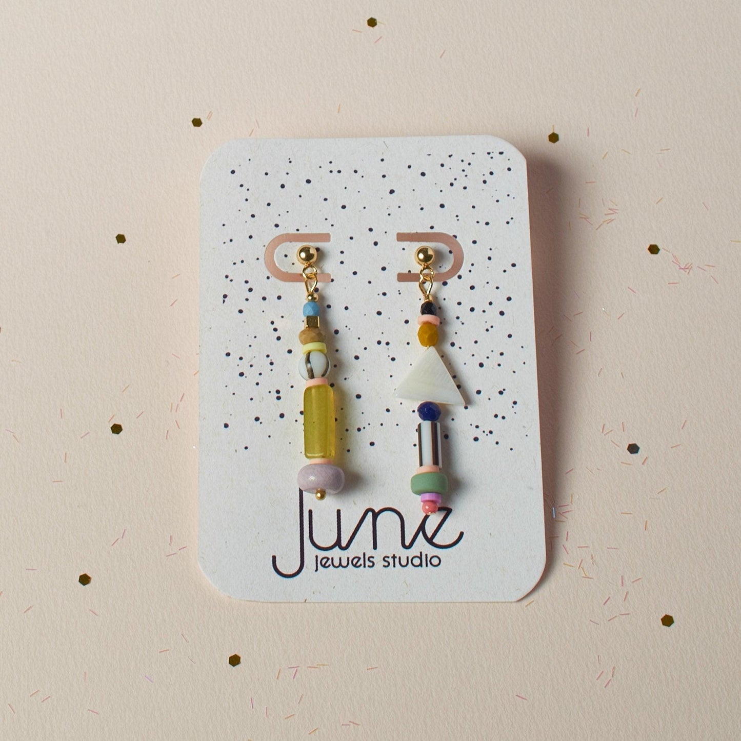 Pastel Mismatched Dangle Earrings: Mix and Match