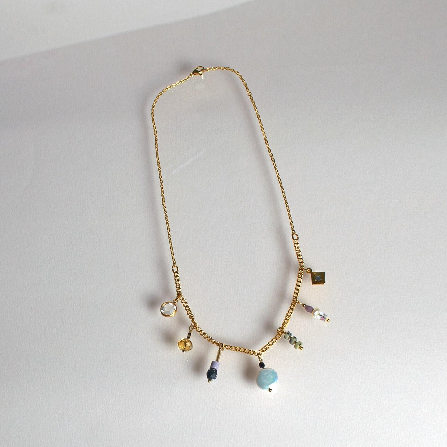 Handcrafted Beaded Charms Necklace