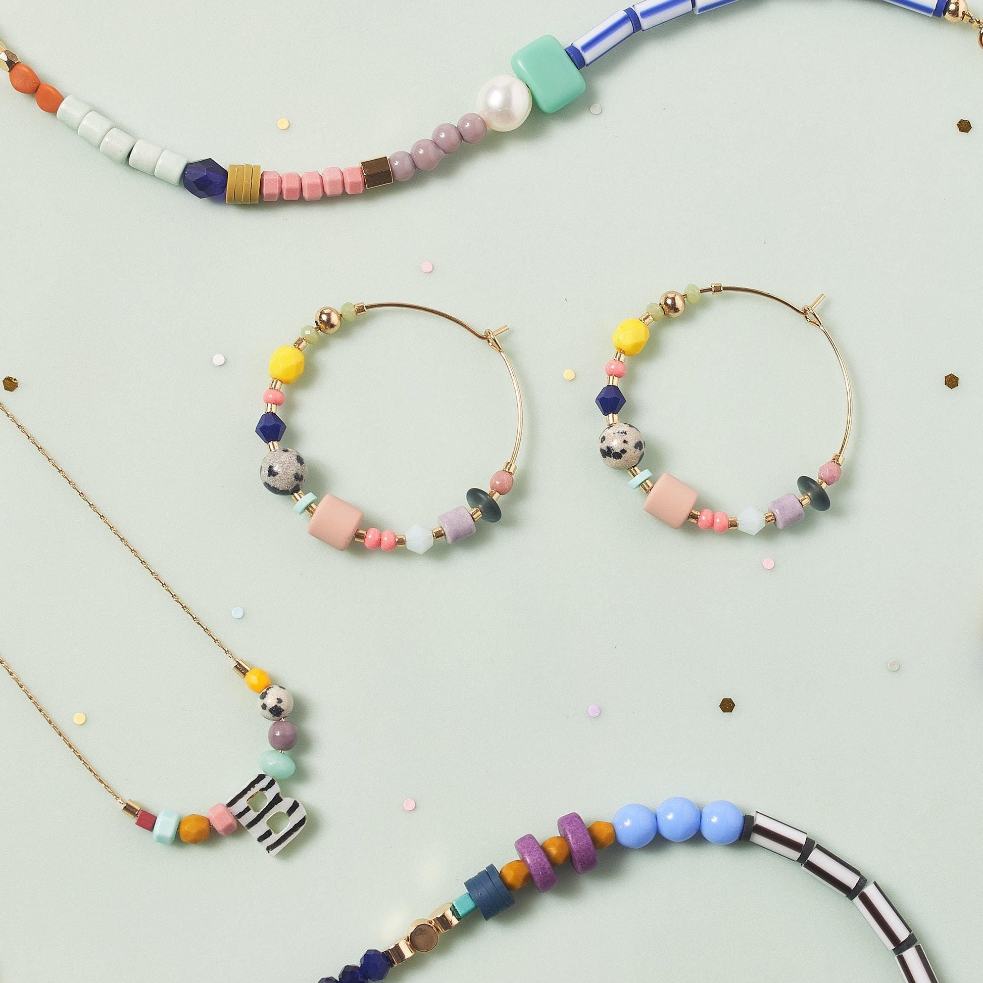 Trendy Colorful beaded bracelet, Gift idea, friendship bracelets, stackable bracelet, Vibrant bracelet, bold bracelet with Natural Gemstones