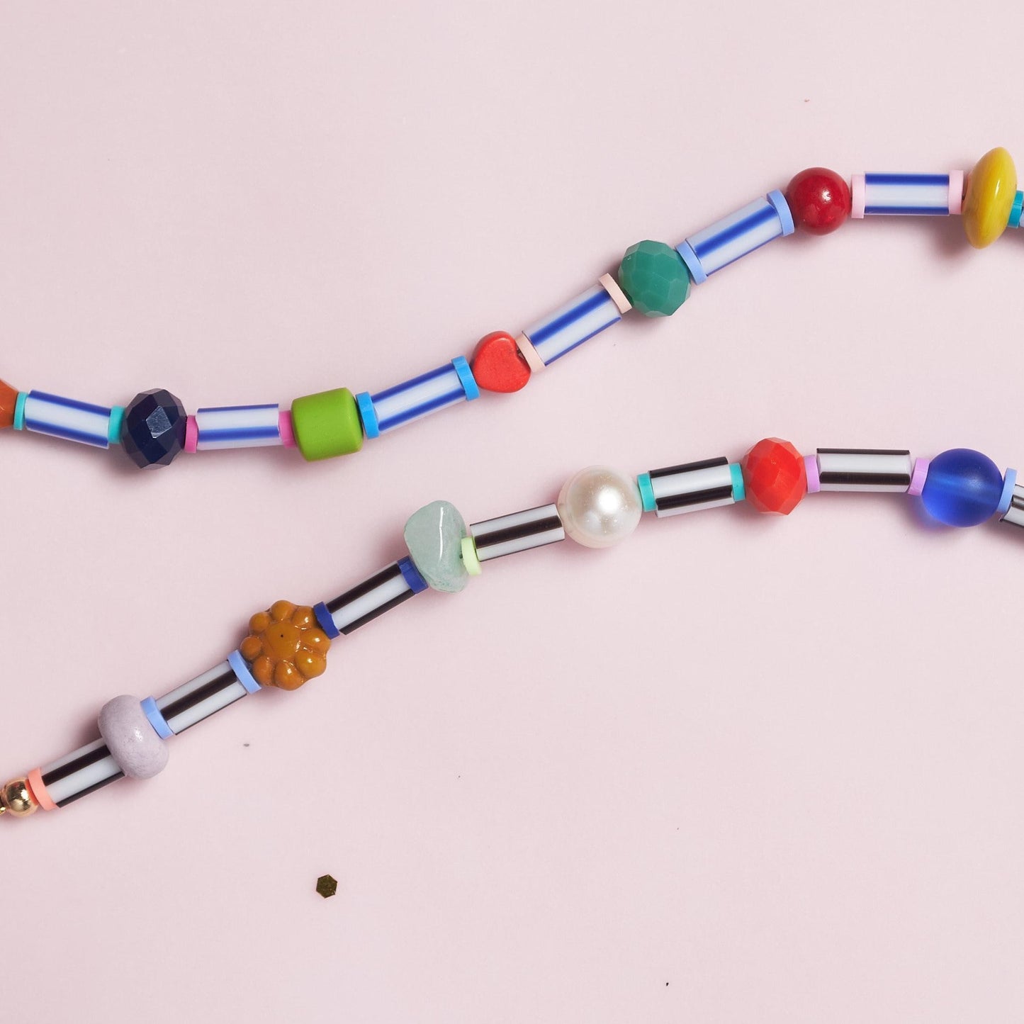 Czech Glass Beaded Bracelet: Colorful Pearl Friendship Jewelry