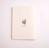 Christmas svg, Blank Notebook, A5 journal, Heart with bird Notebook, anatomy art gift, medical student gift,  Anatomical heart, NTBSKA110