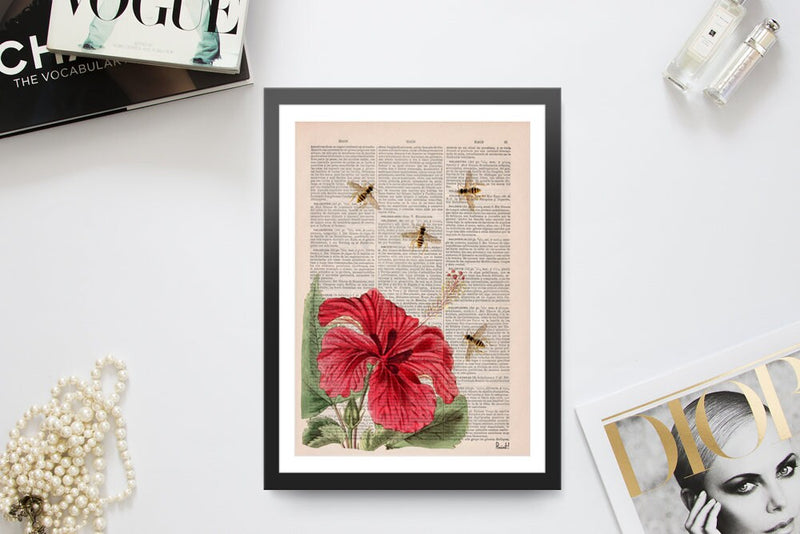Bees and the Hibiscus