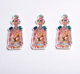 Christmas SVG,  Gifts Idea - Stickers for Hydroflask - Flowery Body Power Woman - Femnist Anatomy sticker set  STC015